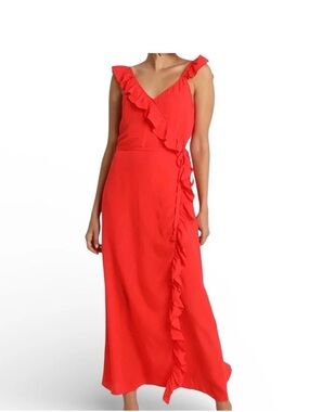 madewell ruffled scoopneck maxi dress in floral Vervain Ruffle-Sleeve Wrap Moonless making it perfect for an elevated yet relaxed look. Madewell | Dresses | Madewell